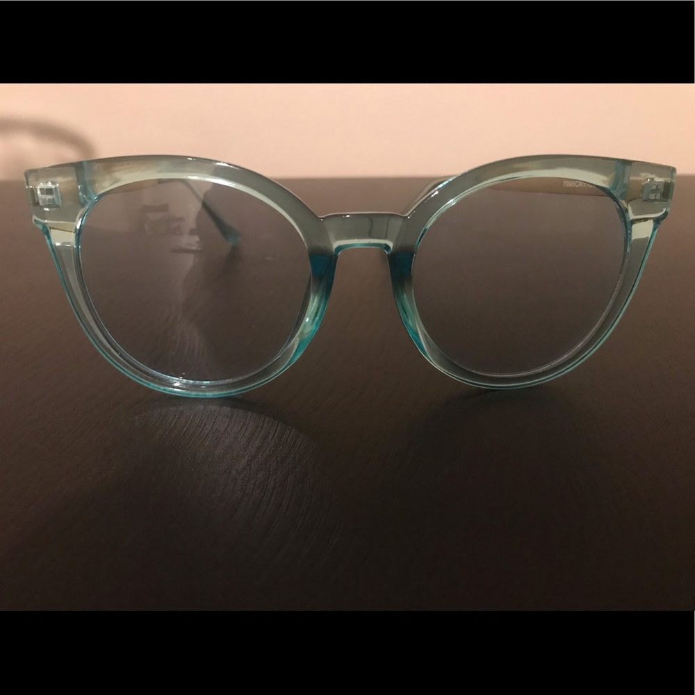 Aqua blue sunglasses